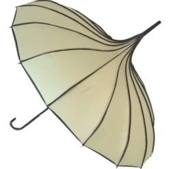 Beige Pagoda Princess Umbrella