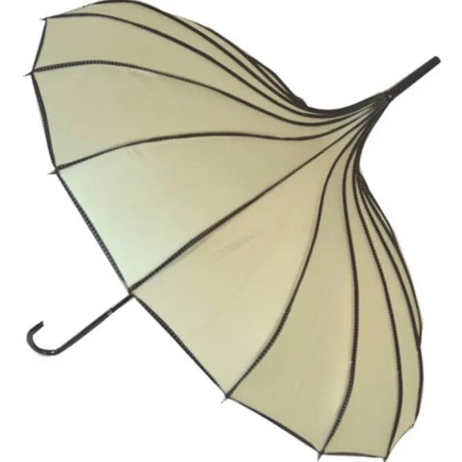 Beige Pagoda Princess Umbrella