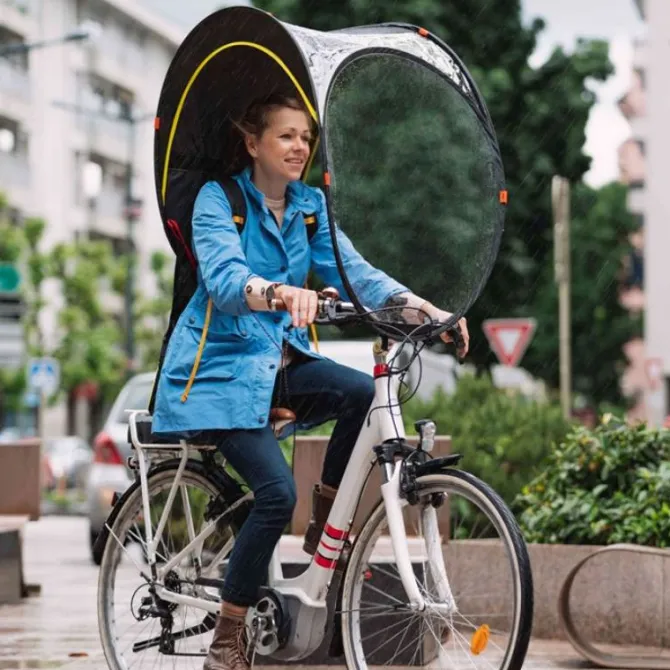 Bicycle Umbrella – Bub-up® Rain Protection Cycling Umbrella Cover