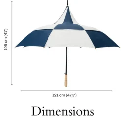 Big Top Blue and White Umbrella