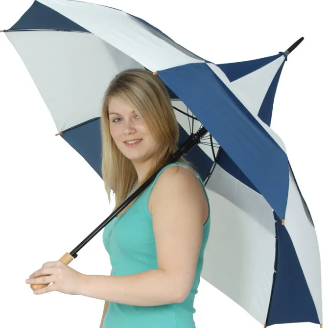 Big Top Blue and White Umbrella