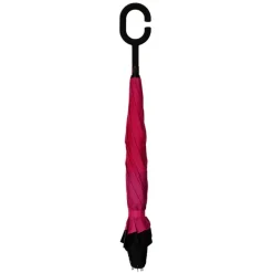 Black and Pink Inside Out Umbrella