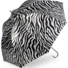 Black and Silver Zebra Print Umbrella – UV Protective