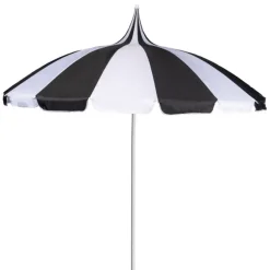 Black and White Pagoda Garden Parasol