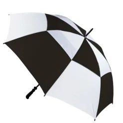 Black and White Vented Golf Umbrella – Auto-Open