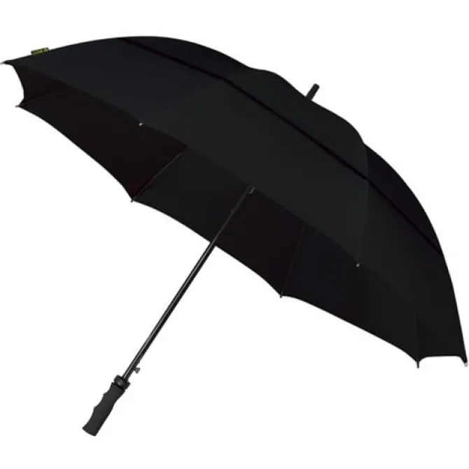Black ECO Golf Umbrella – Automatic – Vented – Windproof