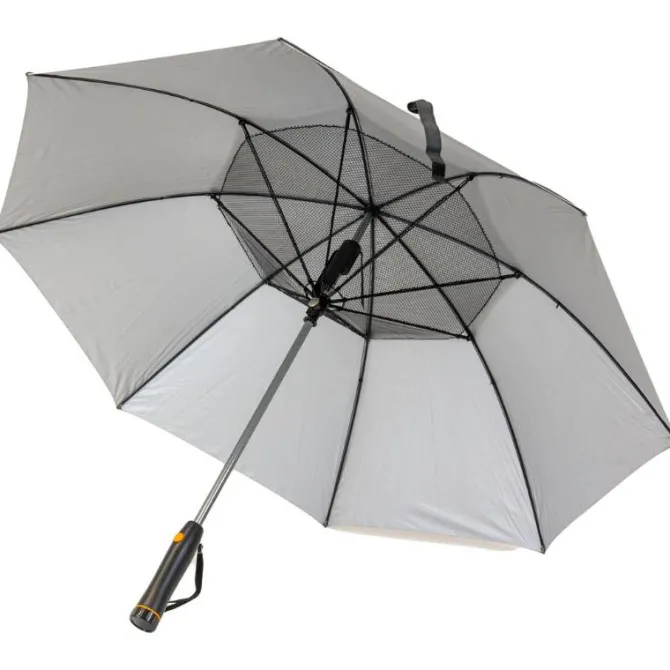 Black Electric Fan Umbrella – with UV Protection