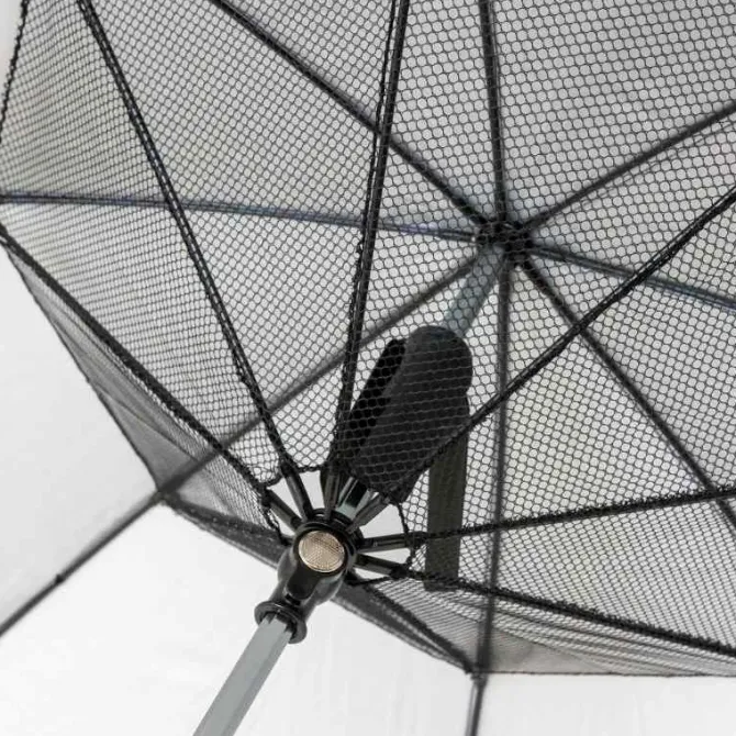 Black Electric Fan Umbrella – with UV Protection
