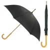 Black Wood Stick Umbrella