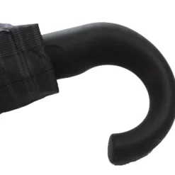 Brown Compact Umbrella – Fully Automatic, Crook Handle