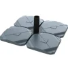 Cantilever Parasol Base Tiles – water/sand fillable, 80kg (4 Slabs)