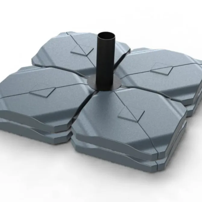 Cantilever Parasol Base Tiles – water/sand fillable, 160kg (8 Slabs)