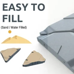 Cantilever Parasol Base Tiles – water/sand fillable, 160kg (8 Slabs)