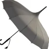 Charcoal Grey Oriental Pagoda Umbrella
