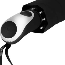 City Compact SILVER Auto Open and Close Umbrella