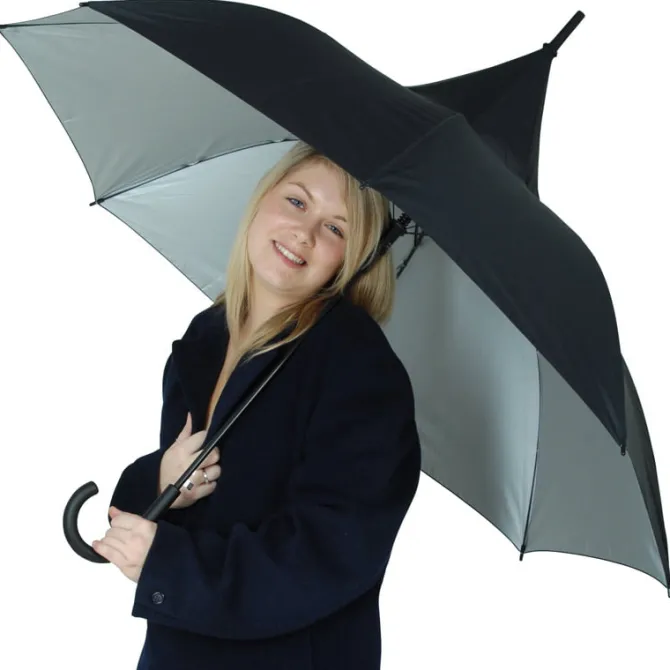 Classic Black Pagoda Umbrella – UV Protective Umbrella
