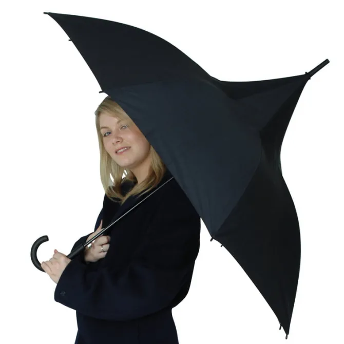 Classic Black Pagoda Umbrella – UV Protective Umbrella
