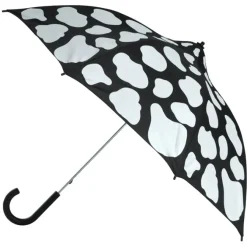 Cow Moo Flage White on Black Cow Print Umbrella