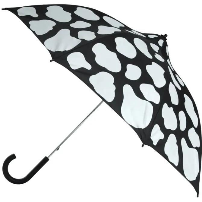 Cow Moo Flage White on Black Cow Print Umbrella