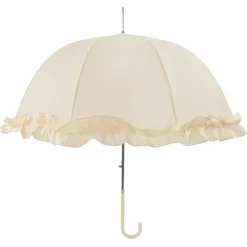 Double-Frilled Ivory Umbrella