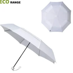 ECO Compact Umbrella – Folding | White