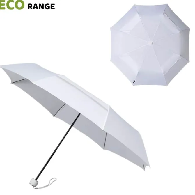 ECO Compact Umbrella – Folding | White