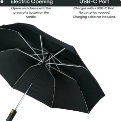 Electric Umbrella – Black Electric Opening Umbrella