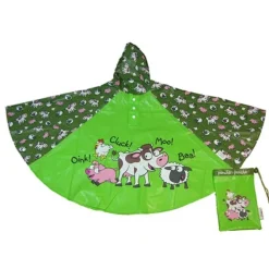 FARM YARD Childrens Rain Poncho
