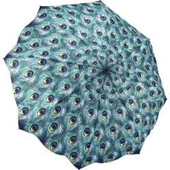 Folding Compact Peacock Umbrella