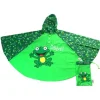 FROGS Childrens Rain Poncho