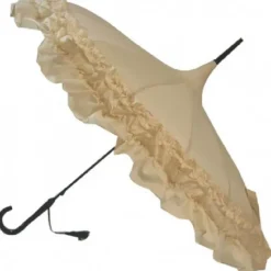 GiGi Double Frill Cream Pagoda Umbrella