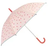 Girls Pink Umbrella – Heart Print