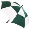 Green & White Vented Golf Umbrella – Windproof