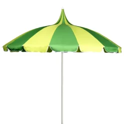 Green and Yellow Pagoda Garden Parasol
