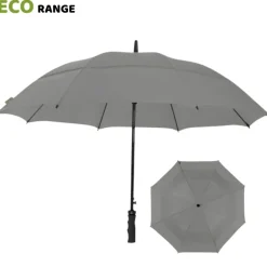 Grey ECO Golf Umbrella – Automatic – Vented – Windproof