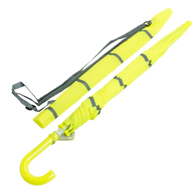 Hi-Vis Umbrella – Child Safe Hi Vis Yellow Safety Umbrella