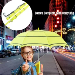 Hi-Vis Umbrella – Child Safe Hi Vis Yellow Safety Umbrella