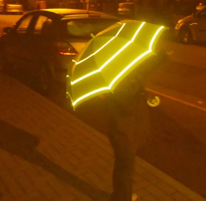 Hi-Vis Umbrella – Child Safe Hi Vis Yellow Safety Umbrella
