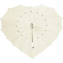 Ivory Heart Umbrella