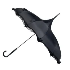Lace & Bows Black Pagoda Gothic Umbrella