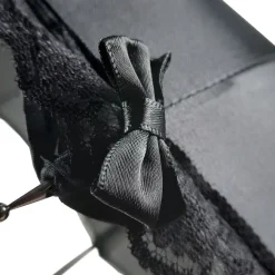 Lace & Bows Black Pagoda Gothic Umbrella