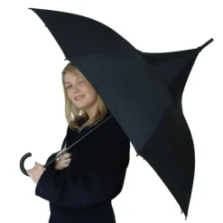 Ladies Classic Black Pagoda Umbrella – the “Parisian Parasol”