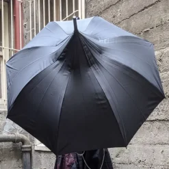 Ladies Classic Black Pagoda Umbrella – the “Parisian Parasol”