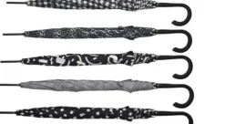 Ladies Monochrome Umbrella – Walking Style