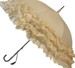 LuLu Frilly Cream Umbrella Parasol