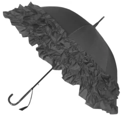 LuLu Frilly Grey Umbrella Parasol