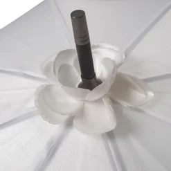 LuLu Wedding Umbrella Collection Triple Frill White