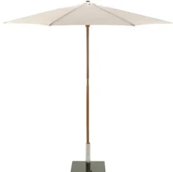 2.5m Round Wood Parasol – Choice of 9 Colours