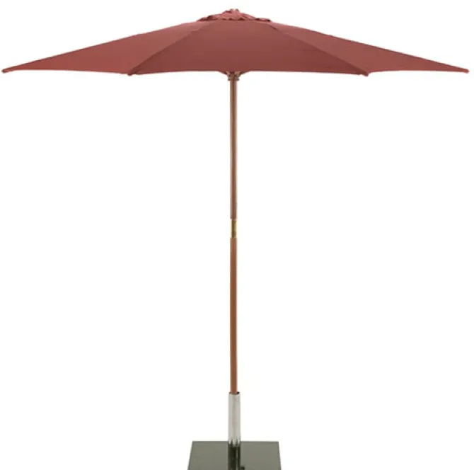 2.5m Round Wood Parasol – Choice of 9 Colours