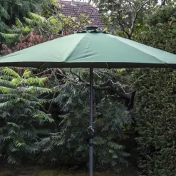 2.7m Solar Parasol Aluminium with LED Lights & On / Off Button